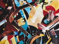 Klammer - 2004 Canvas, Acrylic Paint