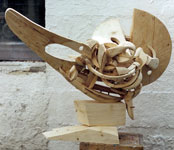 ‘Landung’    – 2004. 100x120x80. Wood
