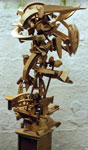 Goasslschnalzer (Whiplash) - 2001. 110 x 60 x 50cm wood
